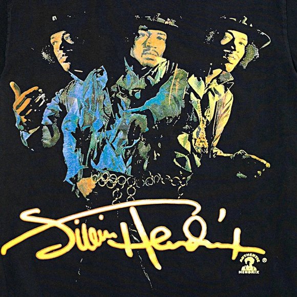 Jimi Hendrix Smash Hits RIFF STARS blues rock Official T-Shirt M NWT - Picture 2 of 2